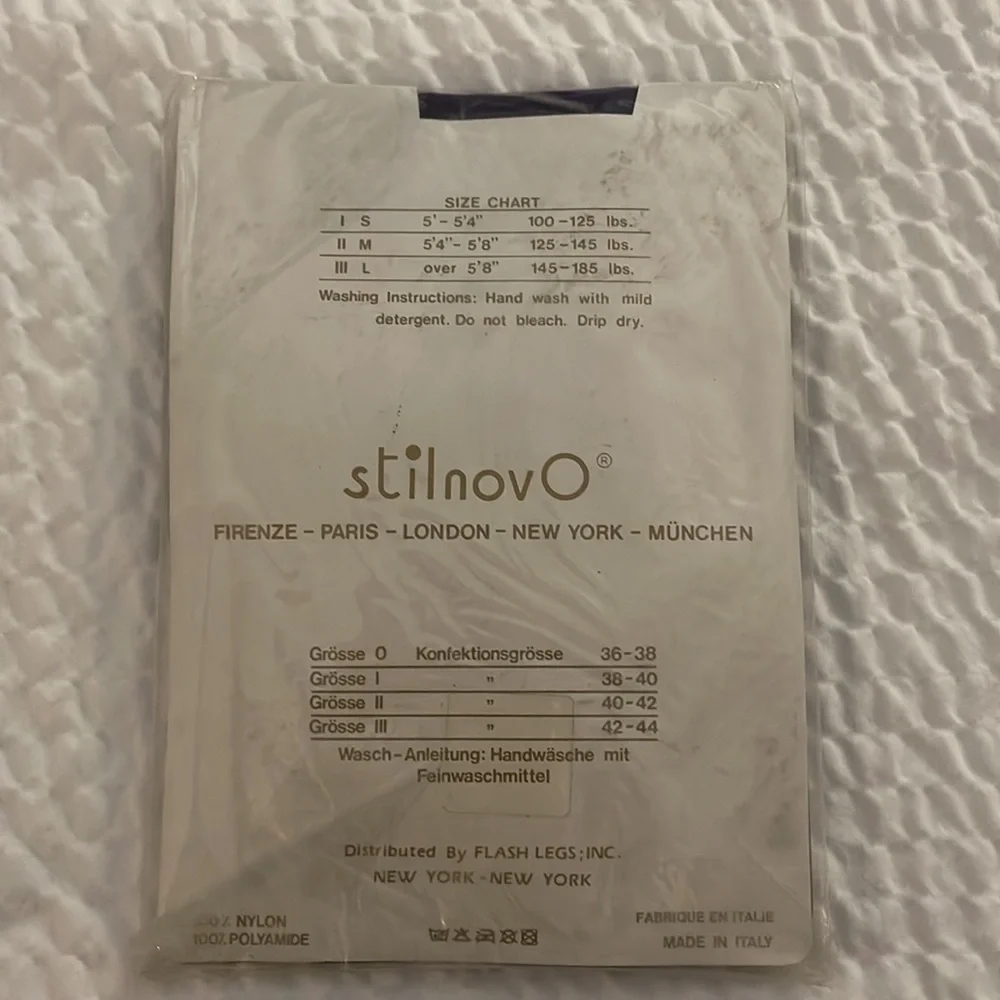 StilnovO Deadstock Flash Legs Pantyhose Violet Size M NEW